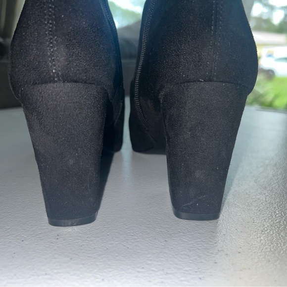 Steve Madden Elory Womens Black Block Heel Ankle Boots Booties Size 9m ELRY01S1 - Picture 3 of 11